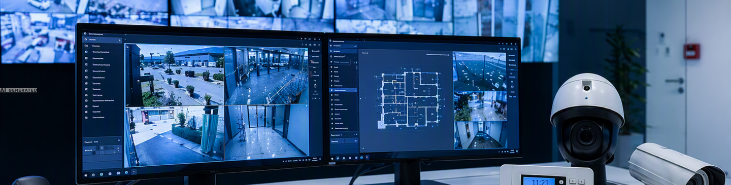 Moderne Sicherheitstechnik als Symbol für planbare Investitionen in Gebäudesicherheit und Infrastruktur.