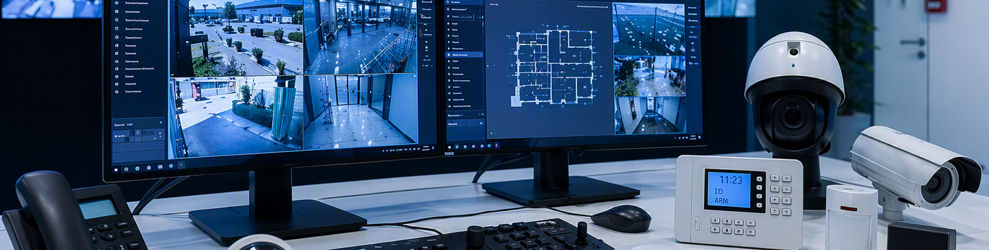 Moderne Sicherheitstechnik als Symbol für planbare Investitionen in Gebäudesicherheit und Infrastruktur.